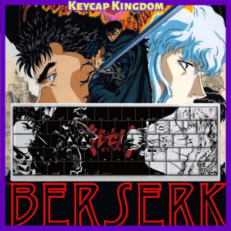 Laptop Tablet Accessories - BERSERK Theme Anime Keycap 98 Key