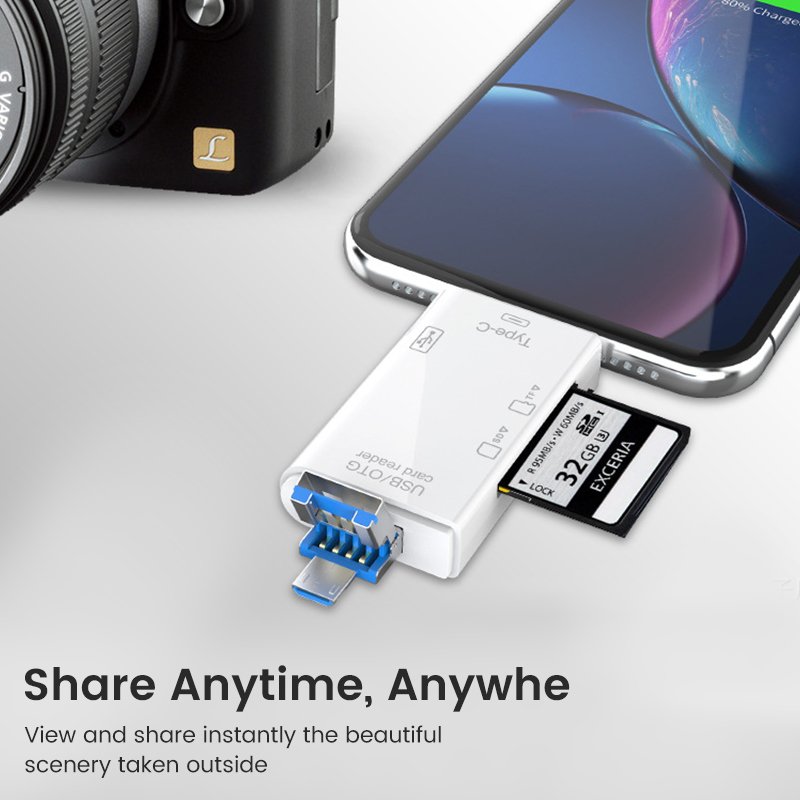USB Type C Card Reader 6 in 1  - Laptop Tablet Accessories 评论和价格