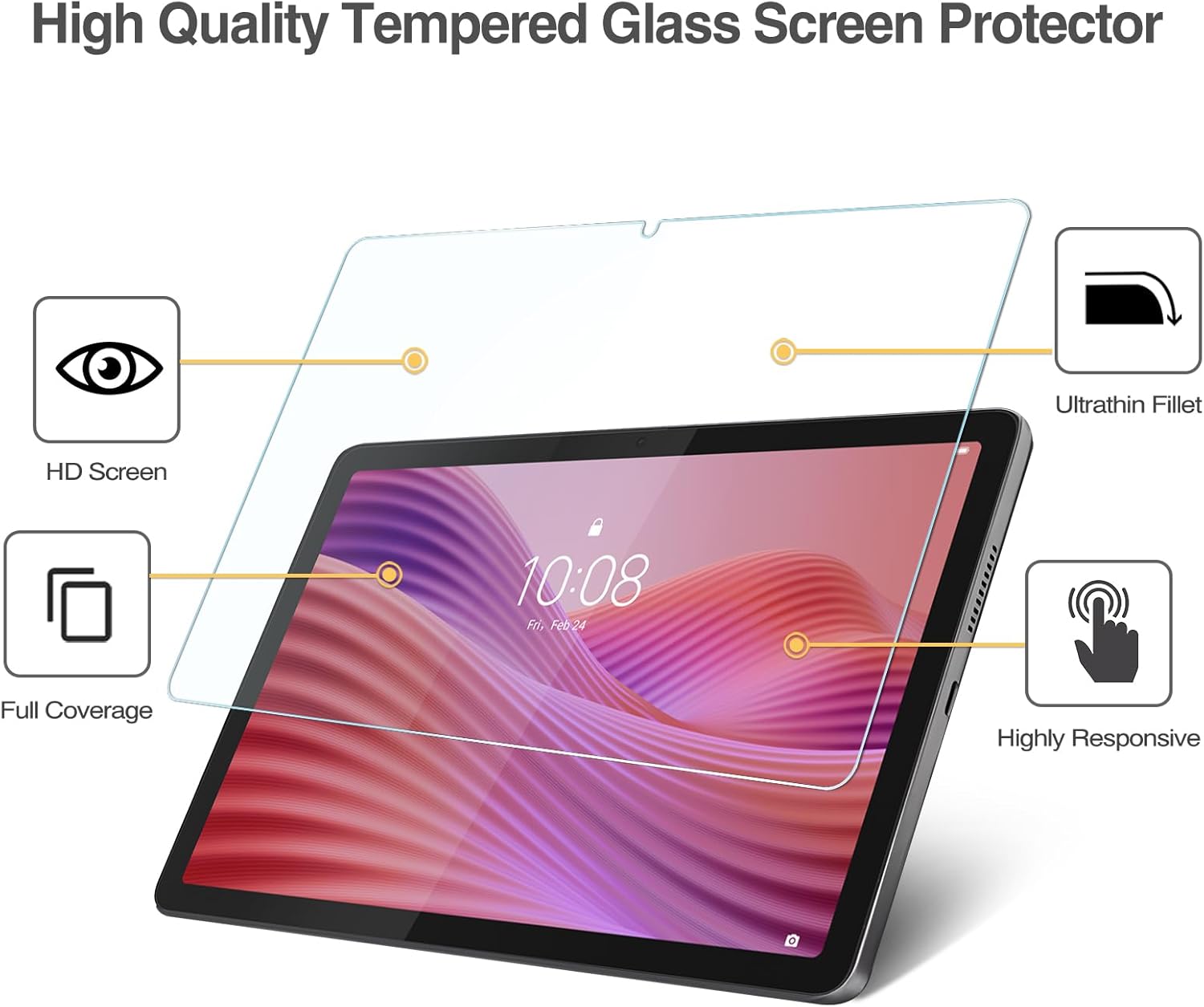 1 PCS 9H Tempered Glass Tablet - Temu Tablet Accessories 评论和价格