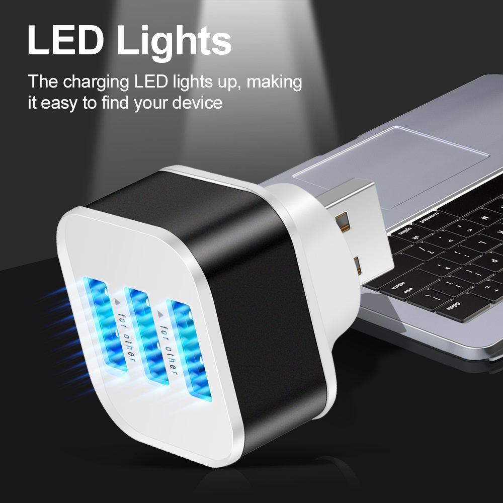 3 Port USB Slots Adaptor USB 3 - Laptop Tablet Accessories 评论和价格