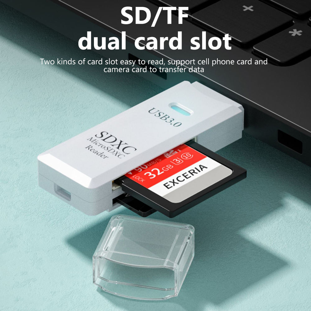 2 In 1 USB 3.0 Card Reader Por - Laptop Tablet Accessories 评论和价格