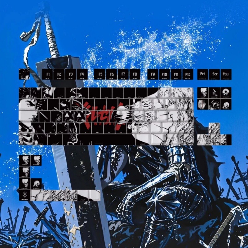BERSERK Theme Anime Keycap 98  - Laptop Tablet Accessories 评论和价格