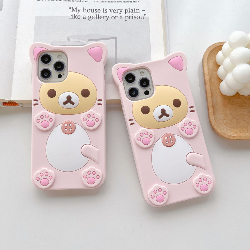 3D Cute Rilakkuma Bear For Sam - Tablet S9 Fe Accessories 评论和价格